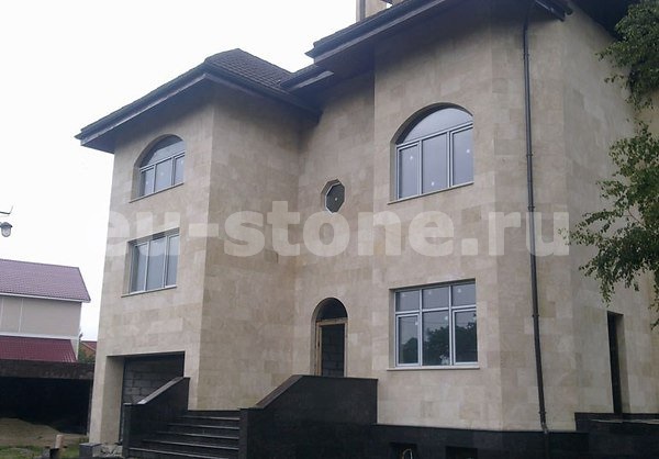 Отделка фасада загородного дома 400 кв. м