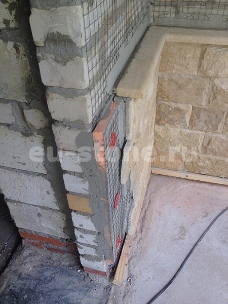 Облицовка цоколя дагестанским камнем